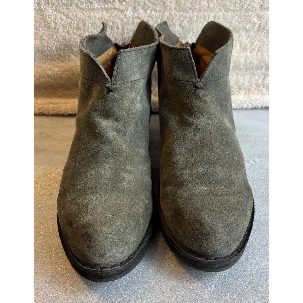 Fiorentini & Baker Eli Moto Ankle Boots 38 / 8 Beige SuedeLeather Made In Italy
